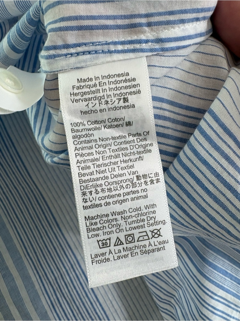 Madewell Notch Collar Popover Shirt. Size XL. - Picture 7 of 10